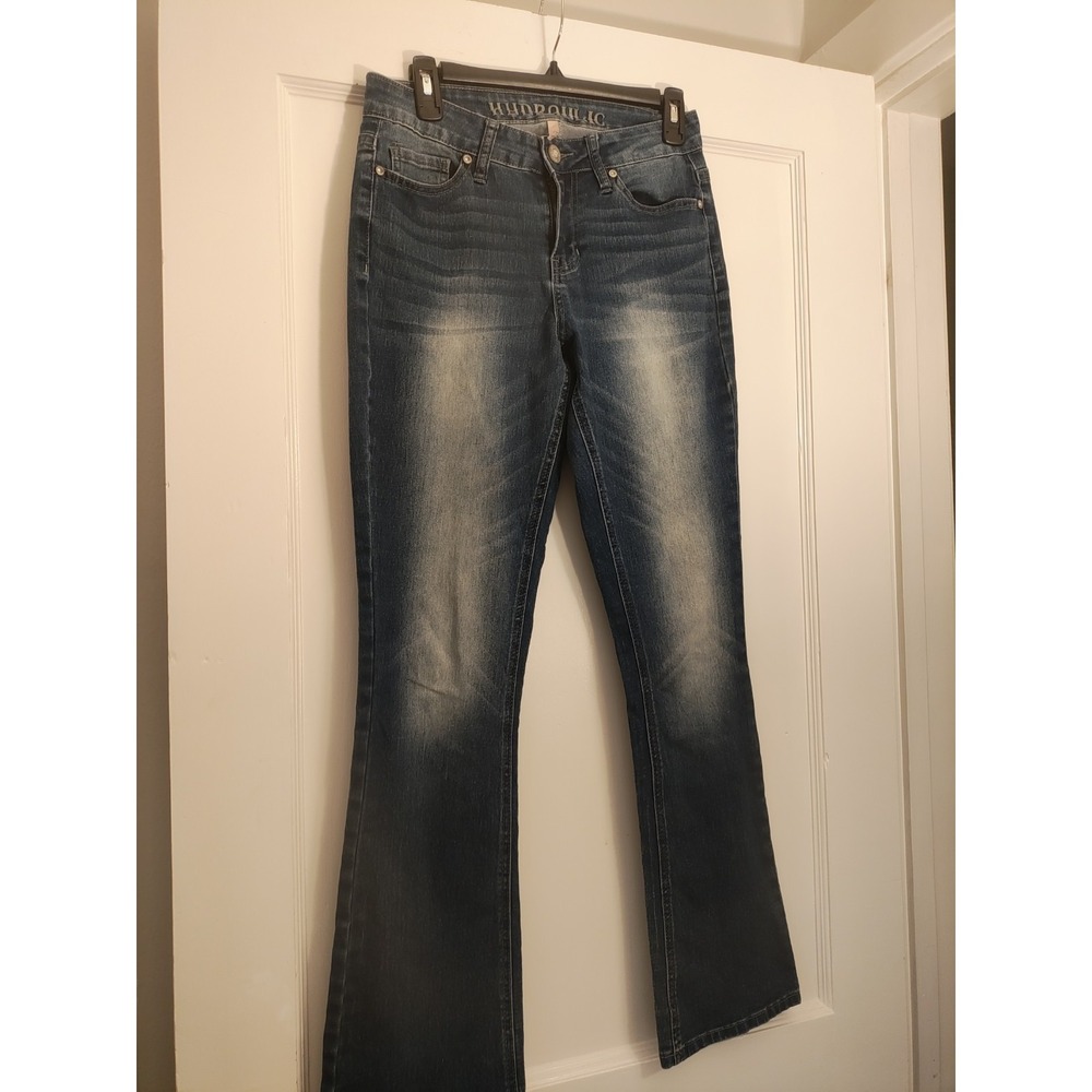 Hydraulic Melton Jeans Size 6 Y2K Rhinestone Embellished Bootcut Flare Western
